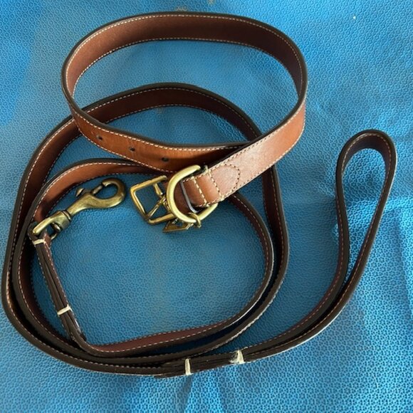 Coach Dog Collar and Leash - Picture 1 of 8